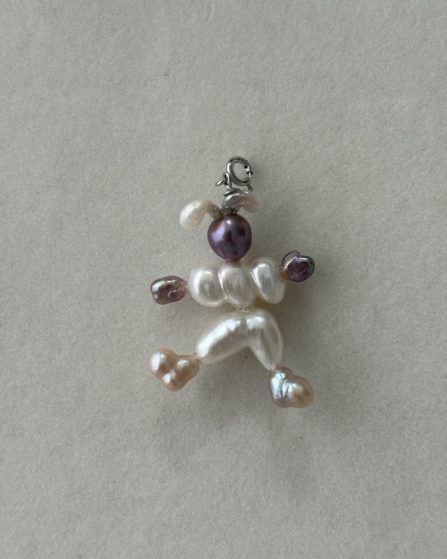 Handmade freshwater pearl Circus clown pendant