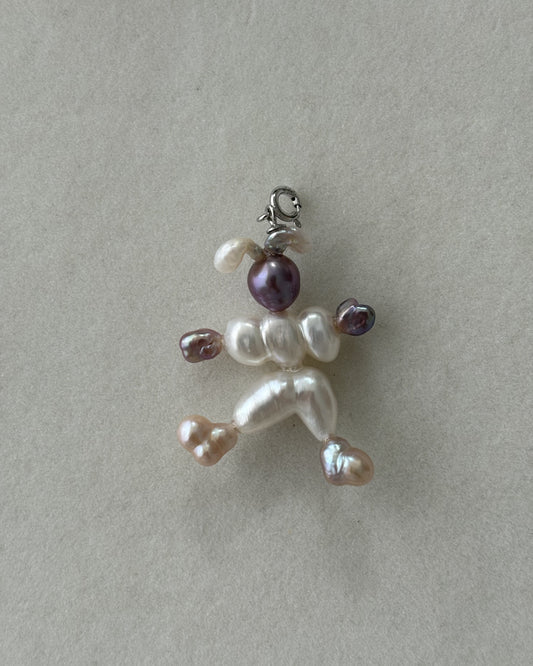 Handmade freshwater pearl Circus clown pendant