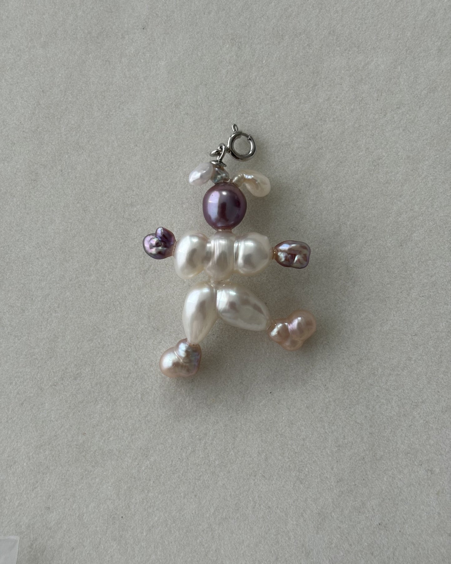 Handmade freshwater pearl Circus clown pendant